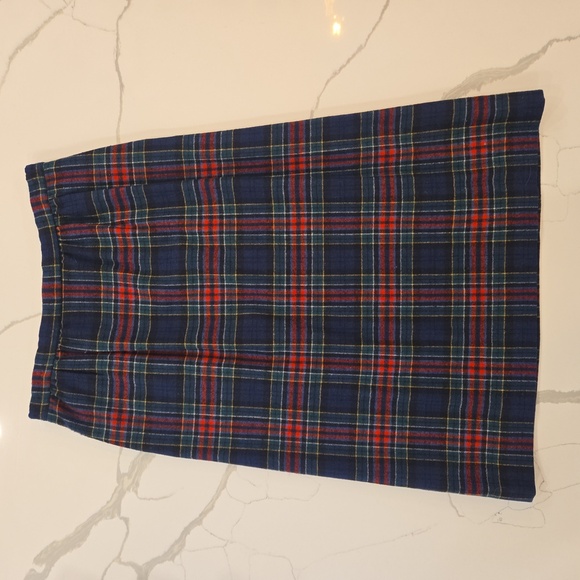 Vintage Pendleton Authentic Allison Tartan Plaid Midi Skirt Size 10 - Picture 5 of 7